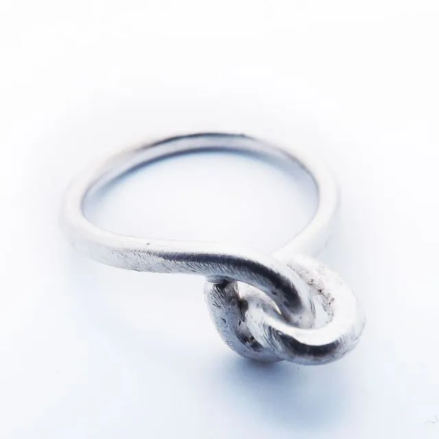 Silver Love-Knot Ring