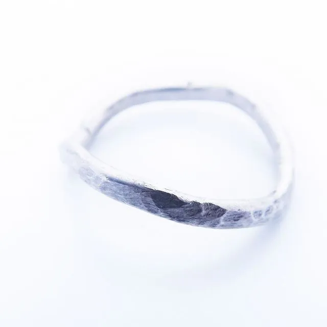 Silver Stacker Wave Ring