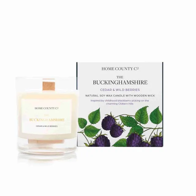 The Buckinghamshire - Cedar and Wild Berries Soy Candle