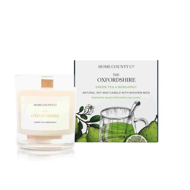 The Oxfordshire - Green Tea and Bergamot Soy Candle