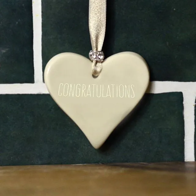 Congratulations Ceramic Hearts