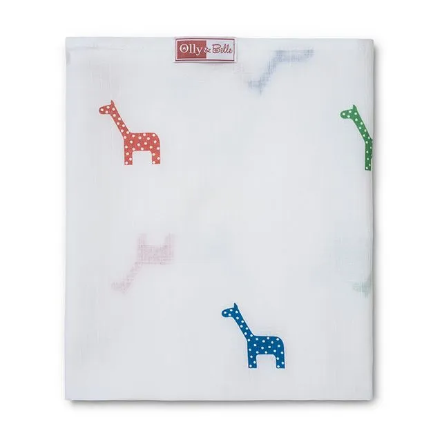 Giraffe print - single muslin