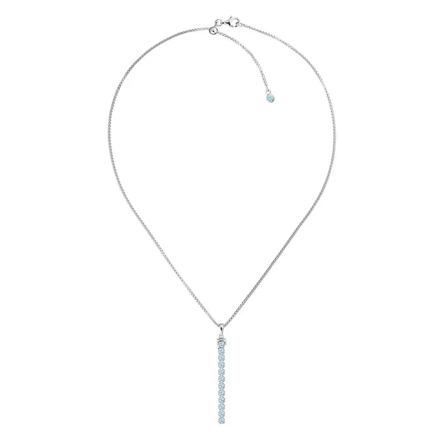 Tamsui Blue Topaz Necklace, Sterling Silver