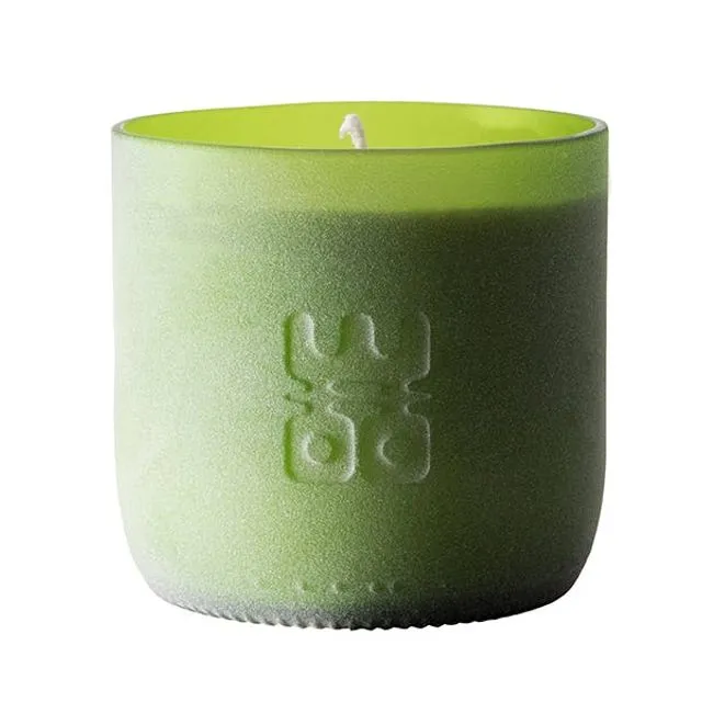 WOO Lucky Candle Matt Green Lfhgfhgf WOO Sustainable Scented Candle | Upcycled Wine Bottle | Matte Green | 60 Hr Burn Time