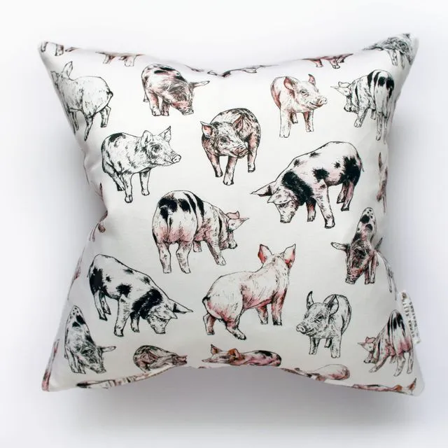 Piglets Large Cushion | Handmade and Designed by Gemma Keith