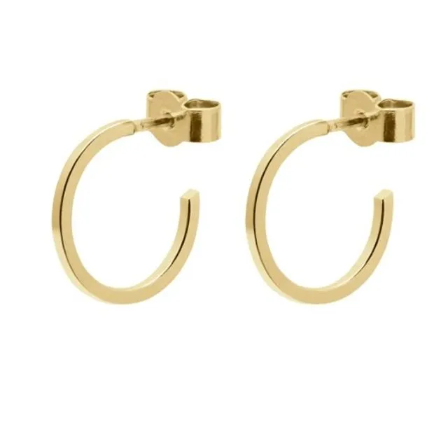 Mini Hoop Earrings  Gold