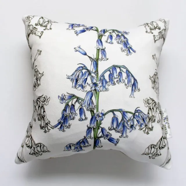 Bluebells Flower Large Cushion | Handmade and Designed by Gemma Keith