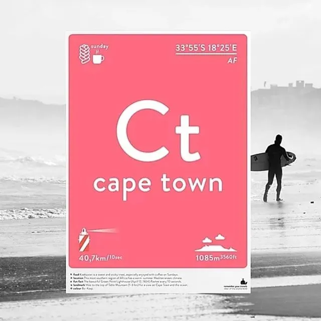 Cape Town Print Poster/Postcard