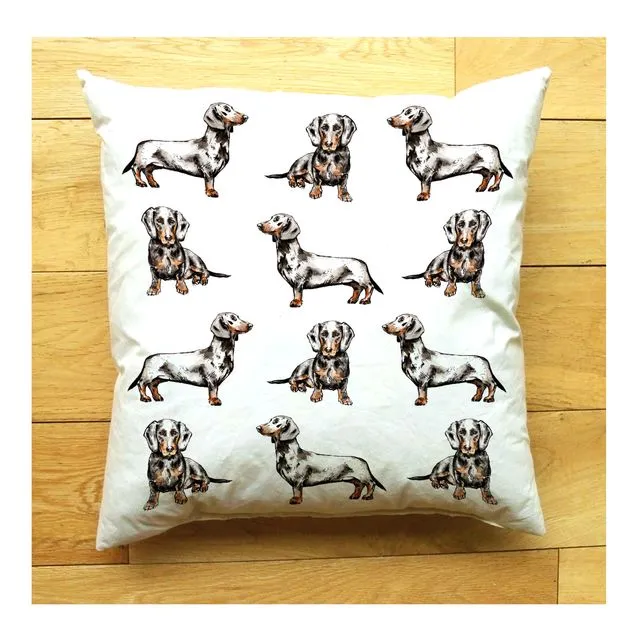 Dachshund Medium Cushion | Handmade and Designed by Gemma Keith