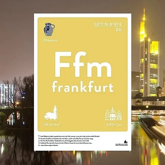 Frankfurt Print Poster/Postcard