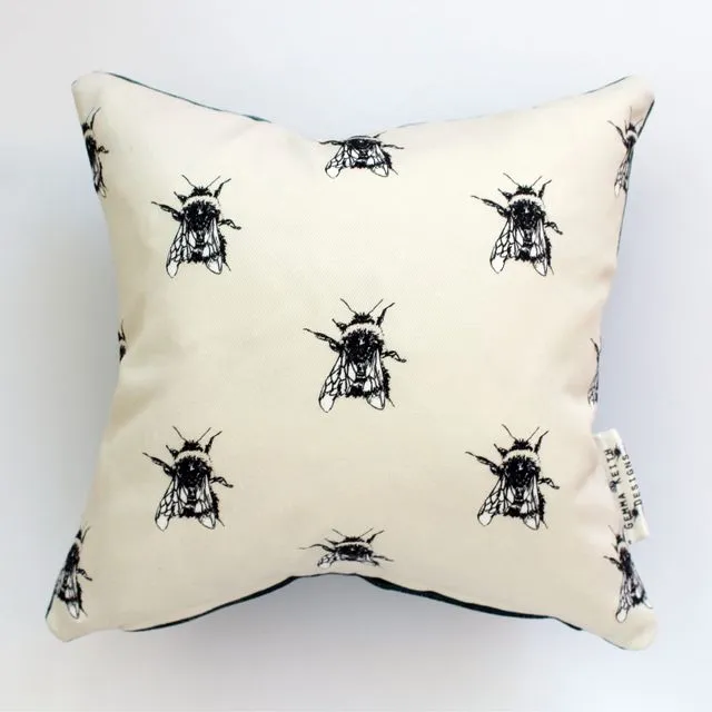 Bees Medium Cushion | Handmade and Designed by Gemma Keith