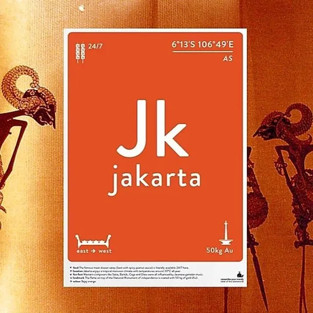 Jakarta Print Poster/Postcard
