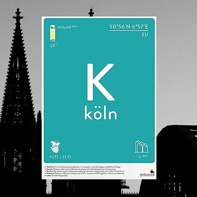 Köln Print Poster/Postcard