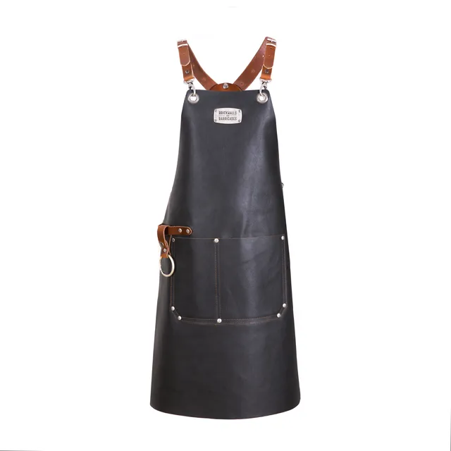 "The Premium X-Cross" 100% Stain-Free Leather Cross-Back Apron