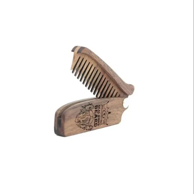 Wooden Beard Comb for Men (Wood Walnut)