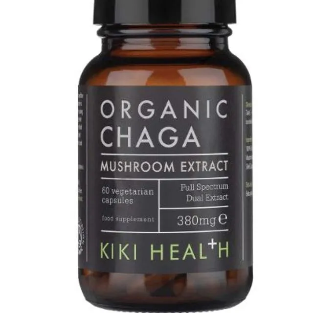 KIKI Health Organic Chaga Extract Mushroom - 60 Vegicaps
