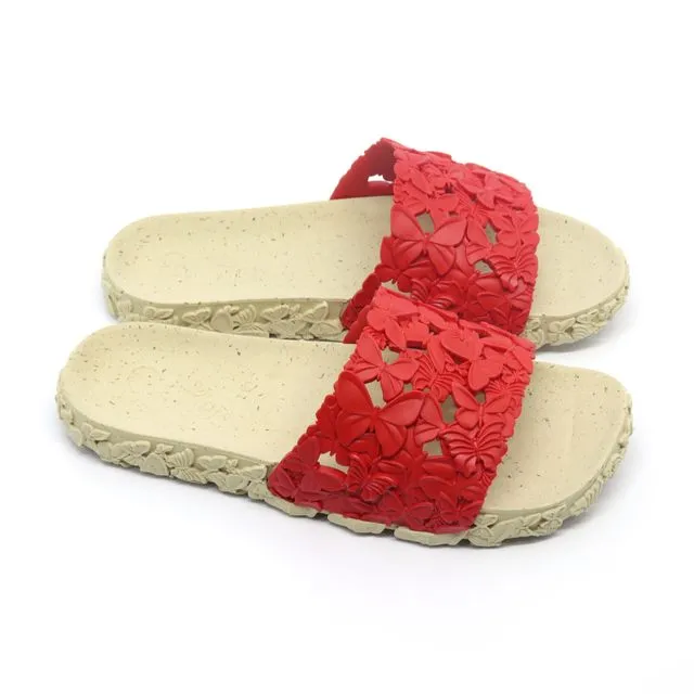 Slides Butterfly Red