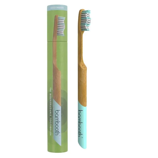 Bamboo Toothbrush - Aqua Marine (Med/Soft)