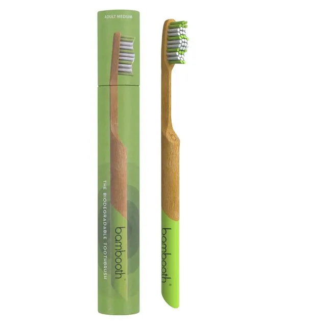 Bamboo Toothbrush - Forest Green (Med/Soft)