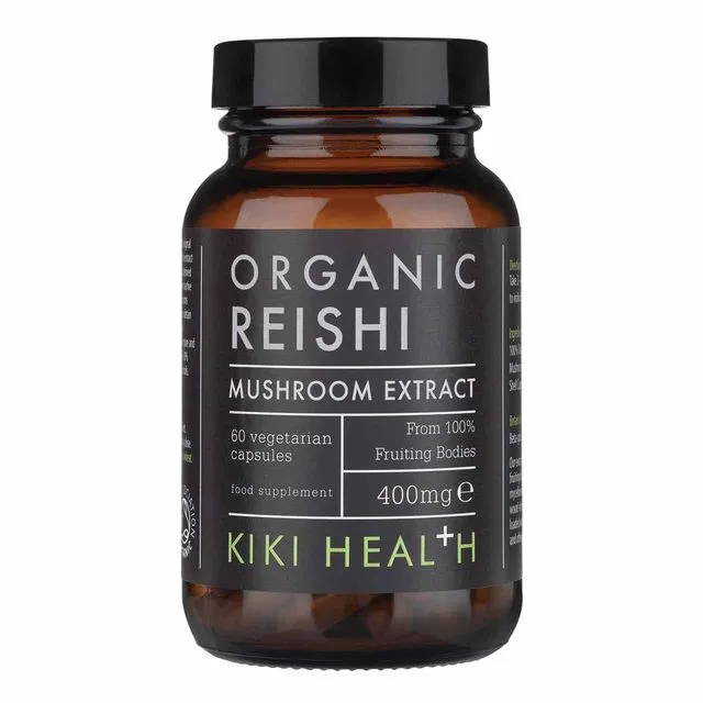 KIKI Health Organic Reishi Extract Mushroom - 60 Vegicaps