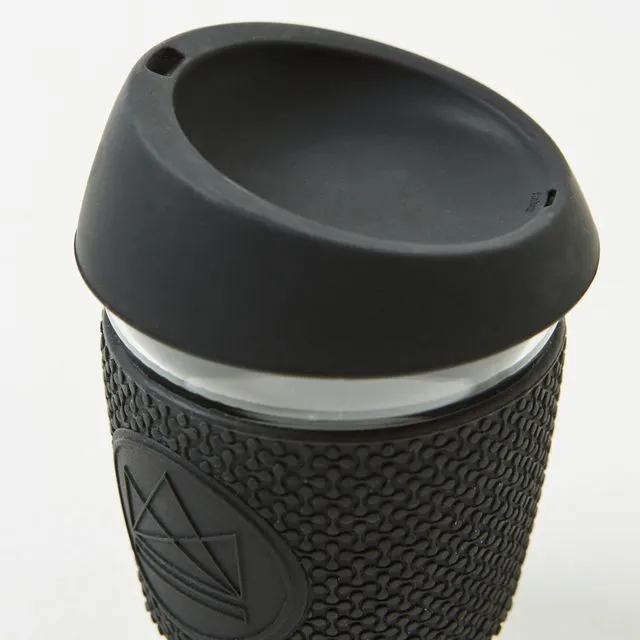 Neon Kactus Reusable Glass Coffee Cup - Rock Star 12oz