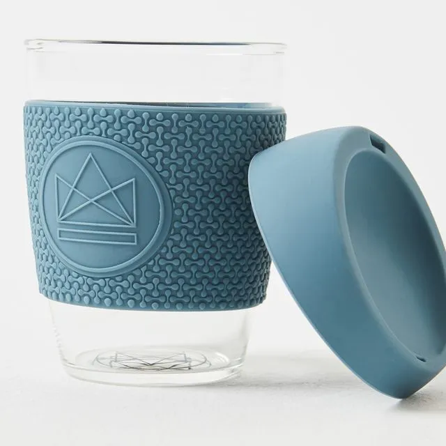 Neon Kactus Reusable Glass Coffee Cup - Super Sonic 12oz