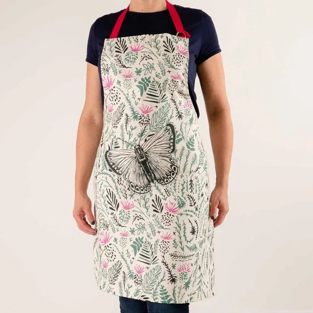 Thistles and Butterfly Apron