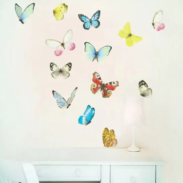 Watercolour Butterflies S  Wall Stickers