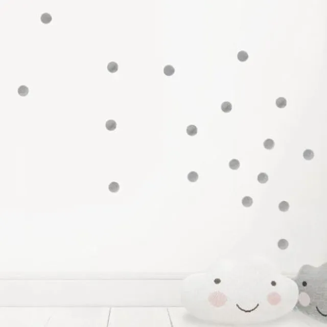 Watercolour Dots Wall Stickers, Mono-colour