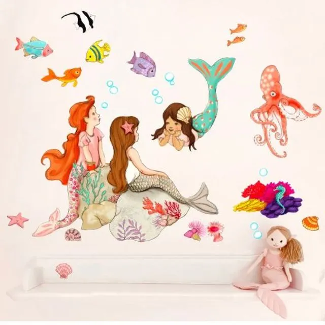Mermaids Play Wall Stickers M