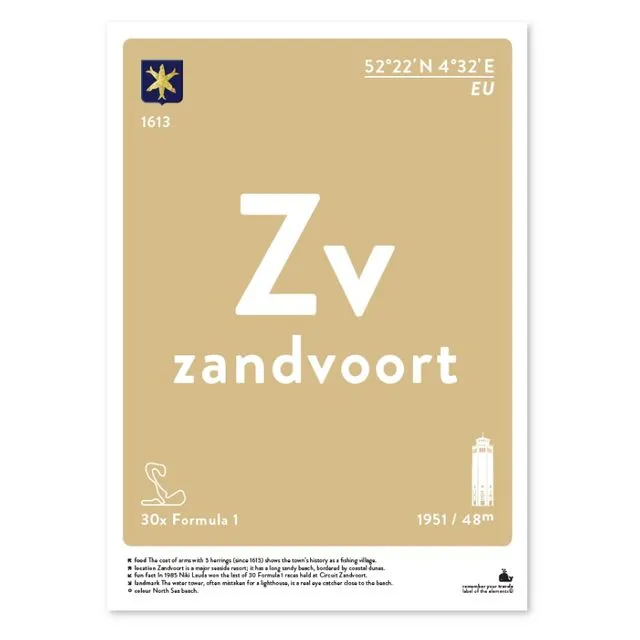 Zandvoort Print Poster/Postcard