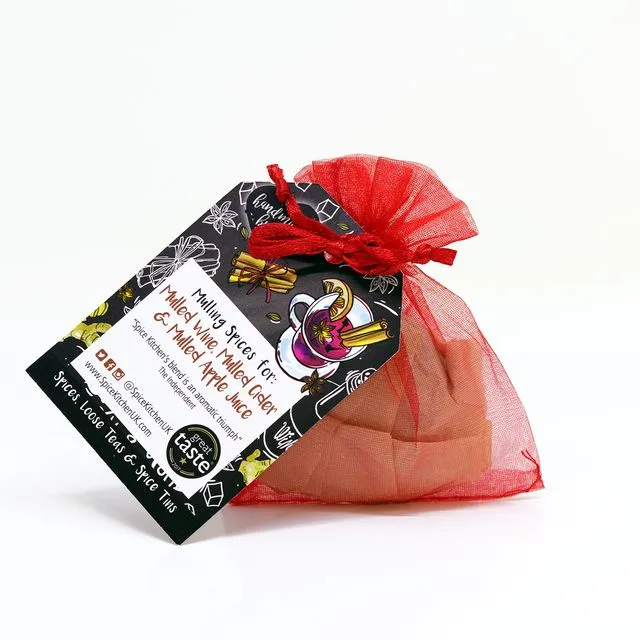MULLING SPICES - 1 Sachet Red Organza