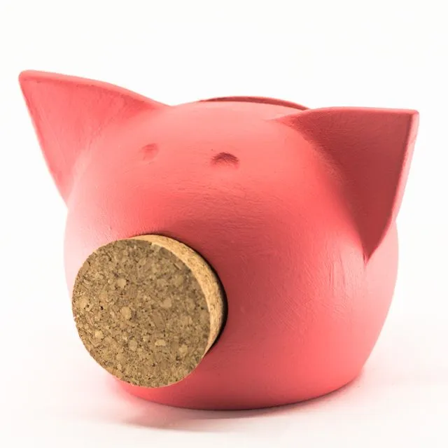 Chalk Collection Extra Small Coral Piggy Bank