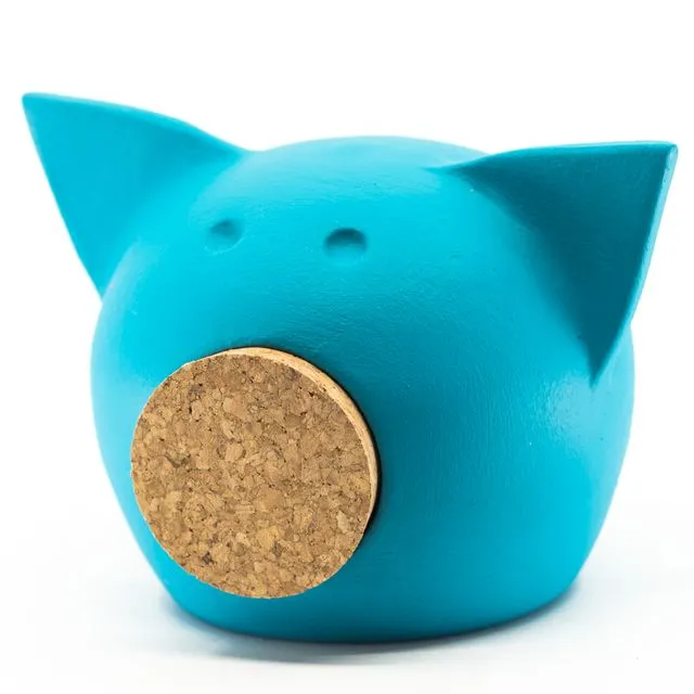 Chalk Collection Extra Small Blue Piggy Bank