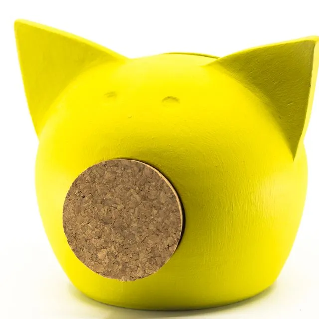 Chalk Collection Extra Small Yellow Piggy Bank