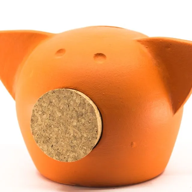 Chalk Collection Extra Small Orange Piggy Bank