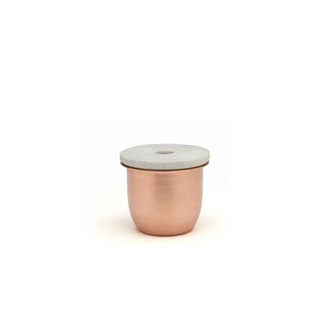 C3 | Small Container Copper with Marble Lid