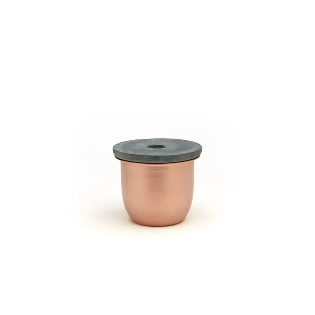 C3 | Small Container Copper with Soapstone Lid