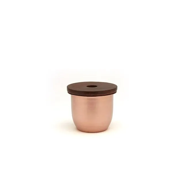 C3 | Small Container Copper with Wood Lid