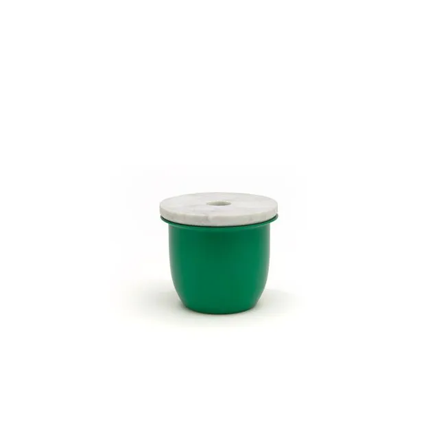C3 | Small Container Green with Marble Lid