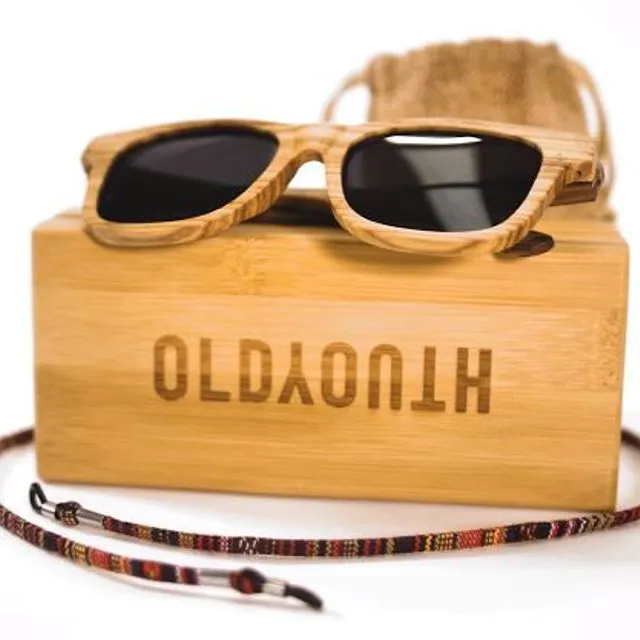 Old Wooden Sunglasses - Wayfarer Best Seller Variety Bundle of 6 - 10 Trees planted for each sale