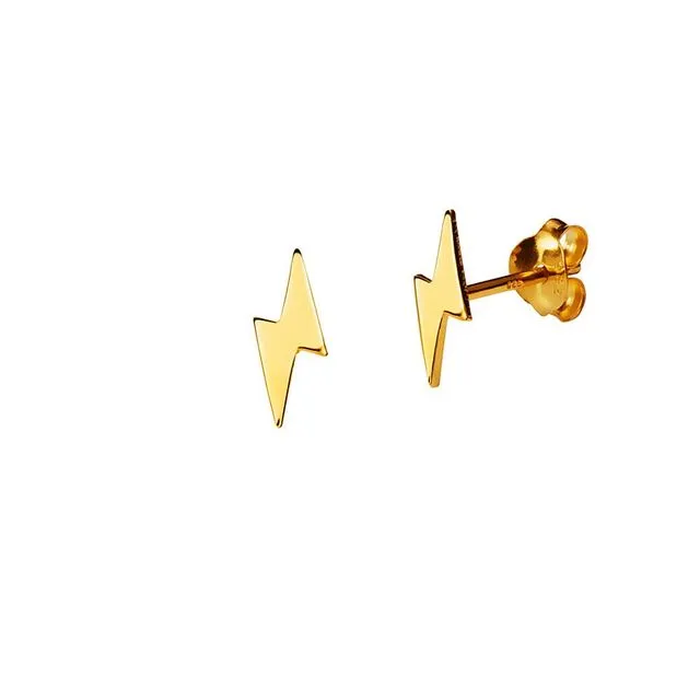 Gold Plated Flash Stud Earring