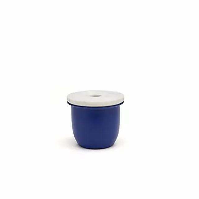 C3 | Small Container Blue with Marble Lid
