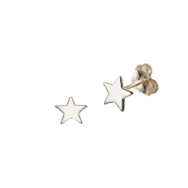 Silver Star Stud Earring