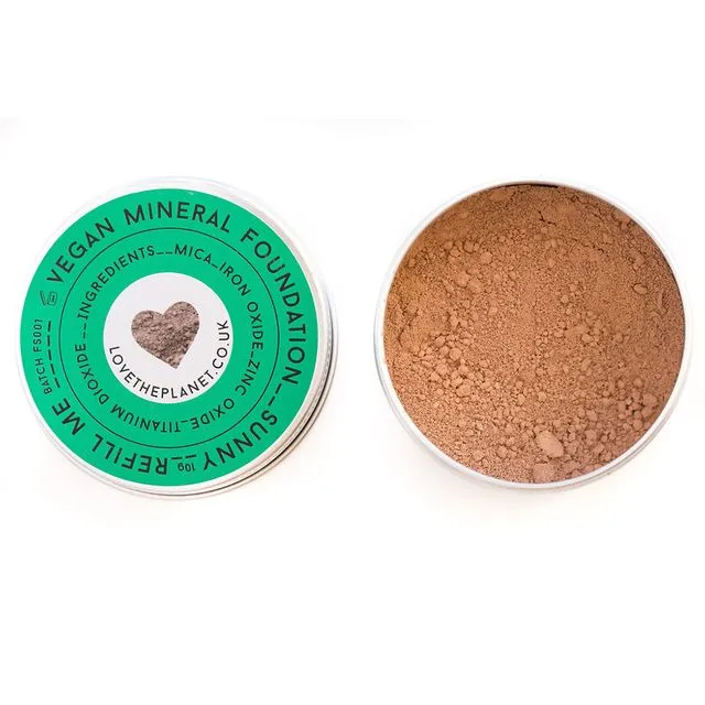 Vegan Mineral Foundation - Sunny - Refillable Tin (10g)