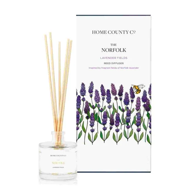 The Norfolk - Lavender Fields 100ml Reed Diffuser