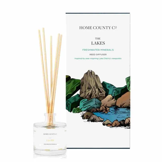 The Lakes - Freshwater Minerals 100ml Reed Diffuser