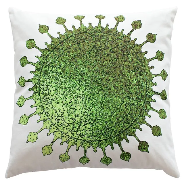 Green Cushion Cover, Sun