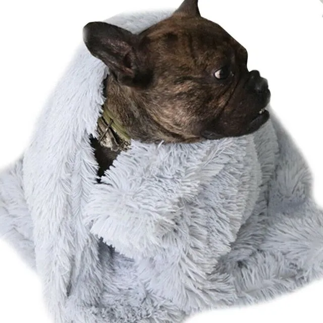 Ultra Soft Pet Blanket - Light Grey - Large
