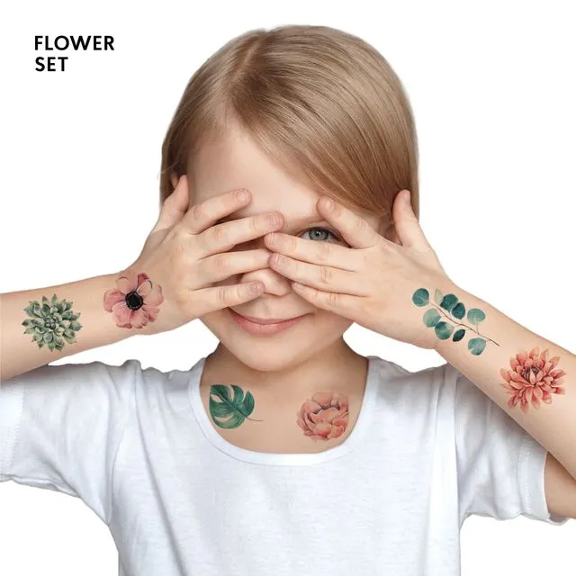 TATTon.me Flower Set - cool temporary tattoos